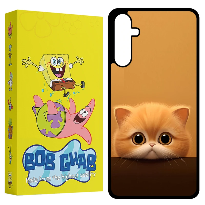 کاور باب قاب طرح گربه مدل BCPA34 مناسب برای گوشی موبایل سامسونگ Galaxy A34 5G