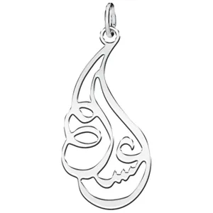 آویز گردنبند نقره زنانه ترمه ۱ طرح عسل کد mas 00557