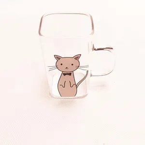 لیوان مدل شیشه ایی shz8- dic mix -cat