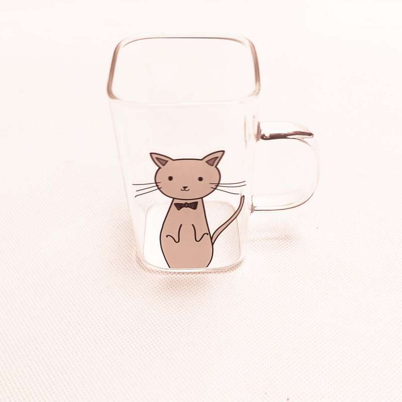 لیوان مدل شیشه ایی shz8- dic mix -cat