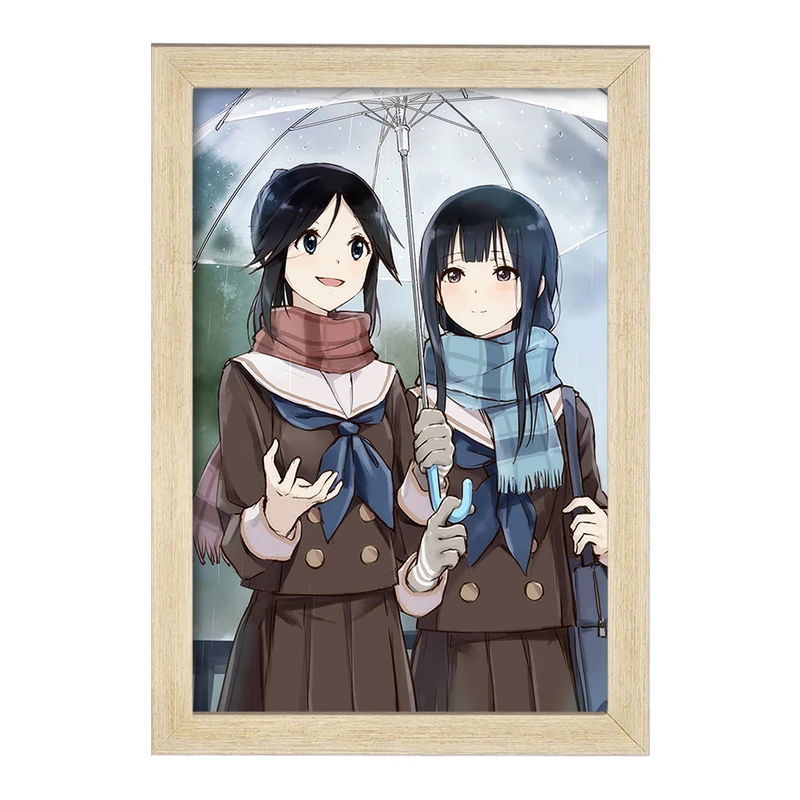 تابلو خندالو مدل کاساکی و میزور انیمه لیز و پرنده آبی کد 23825