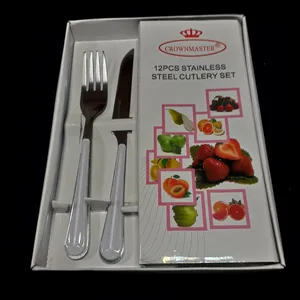 سرویس کارد و چنگال میوه خوری 12 پارچه کرون مستر کد 2558