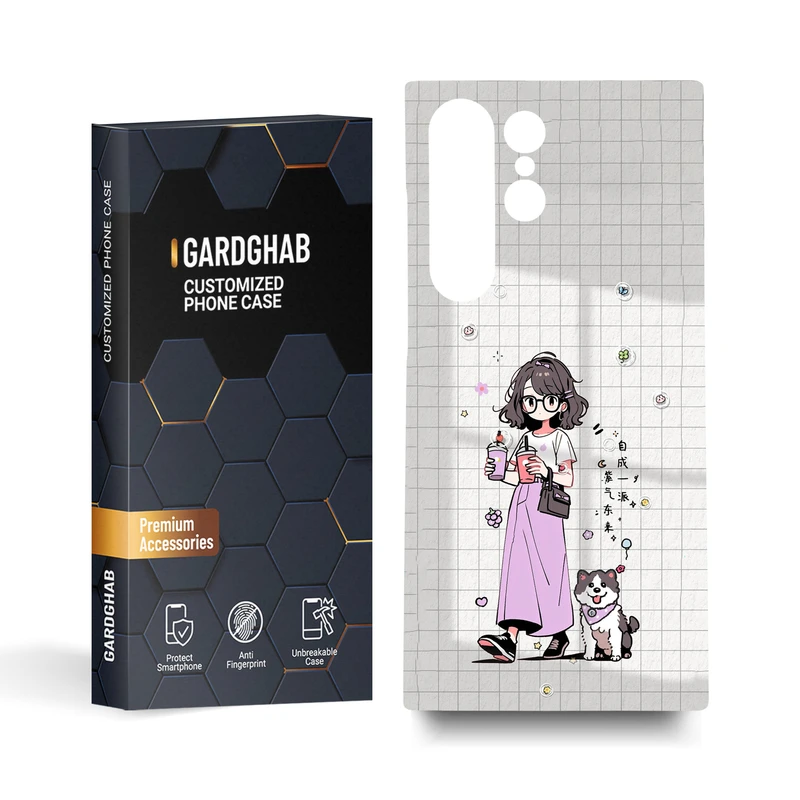  کاور گارد قاب مدل دخترانه مناسب برای گوشی موبایل سامسونگ Galaxy S23 Ultra