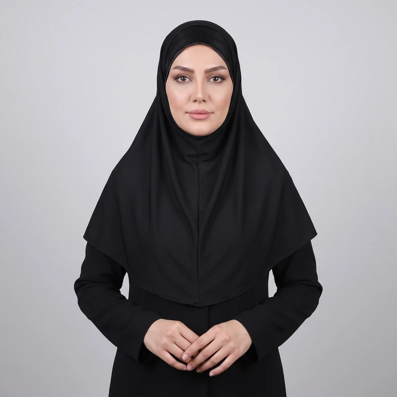 مقنعه مدل ساتن دار Rokh1111