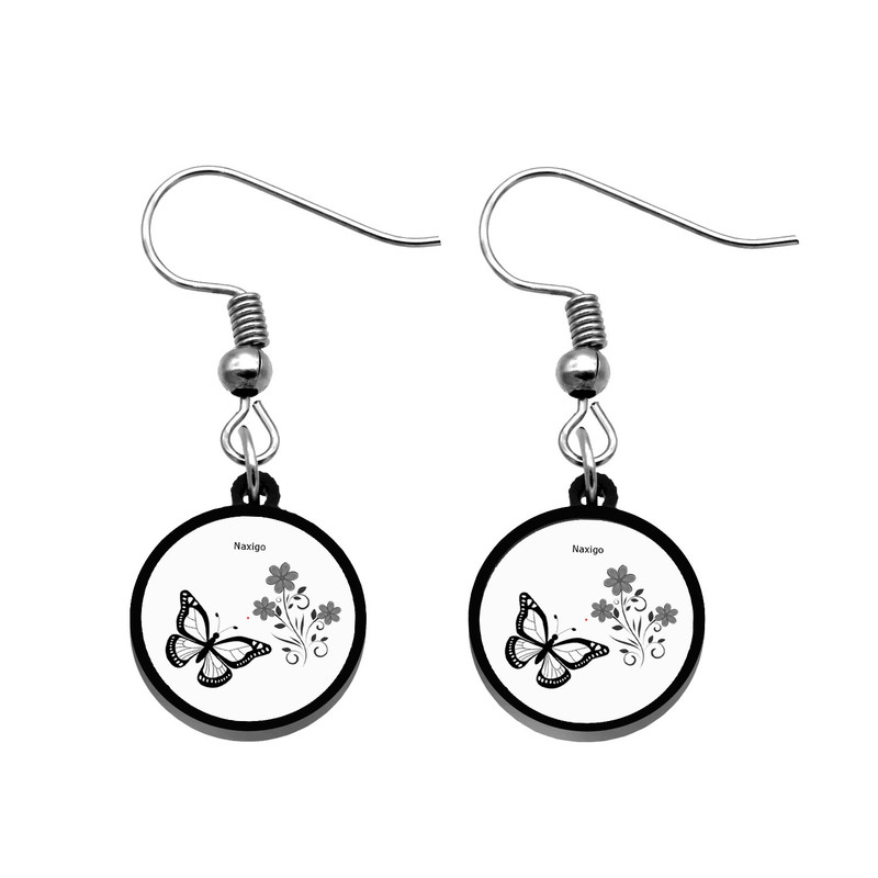 گوشواره زنانه ناکسیگو مدل شب تاب طرح پروانه کد ES7369 گوشواره زنانه ناکسیگو مدل شب تاب طرح پروانه کد ES7369