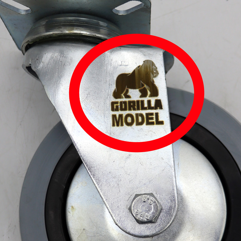 چرخ گردان  مدل گوریلا کد YP-LASTICI-KAFI-120MM