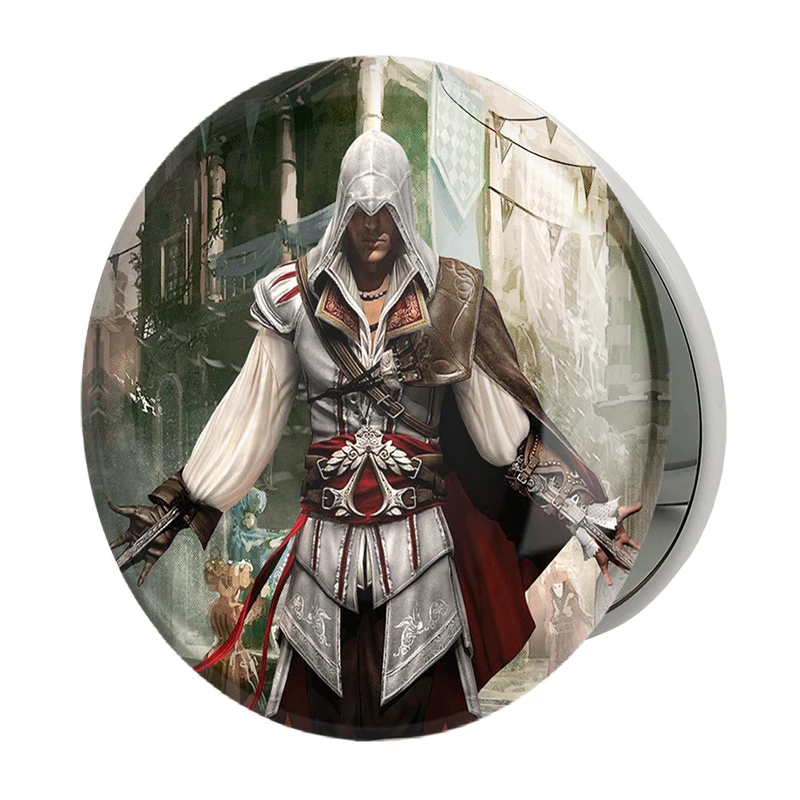 آینه جیبی خندالو طرح اساسینز کرید Assassins Creed مدل تاشو کد 4980