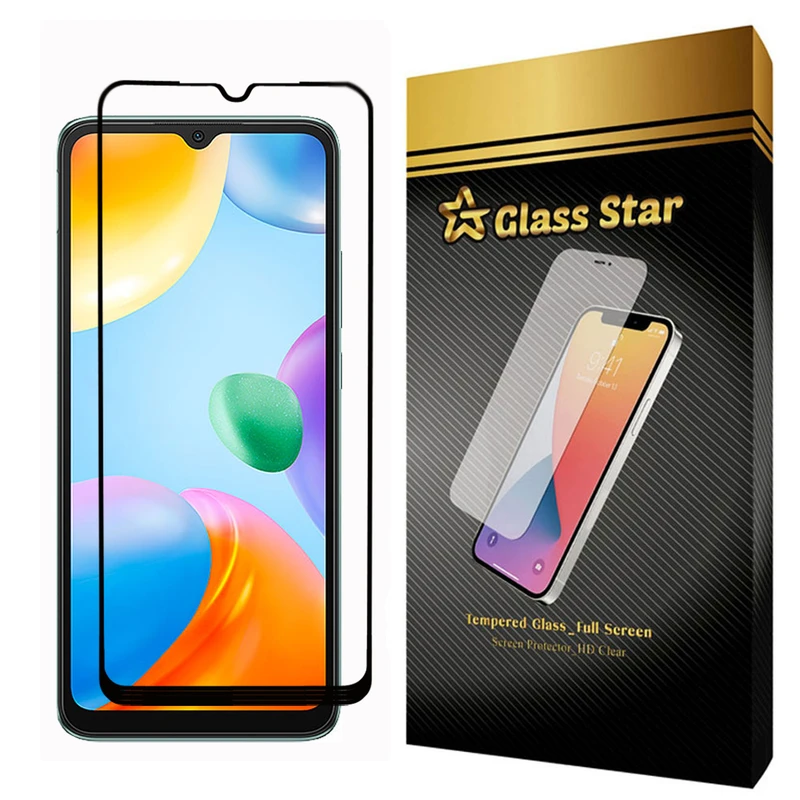 محافظ صفحه نمایش 5D گلس استار مدل FUL مناسب برای گوشی موبایل شیائومی Redmi 10C
