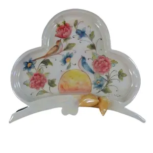 دیوارکوب سرامیکی طرح گل و مرغ مدل غنچه کد 3518910