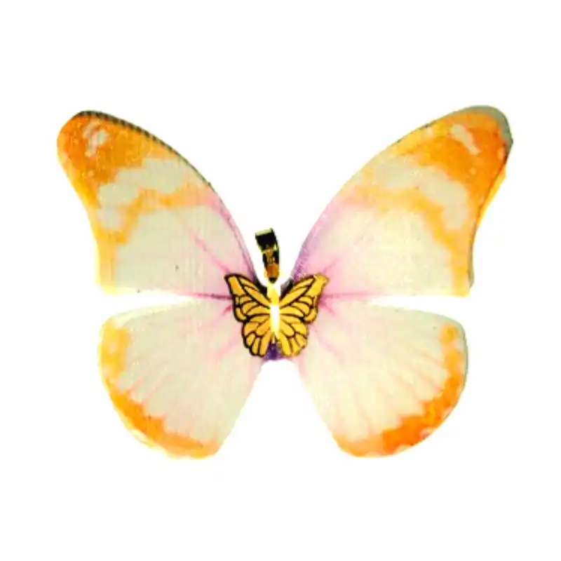 آویز گردنبند طلا 18 عیار زنانه مدل پروانه کد K010