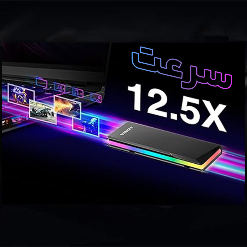 باکس اس اس دی ای دیتا  مدل EC700G  M.2 PCIe/SATA SSD