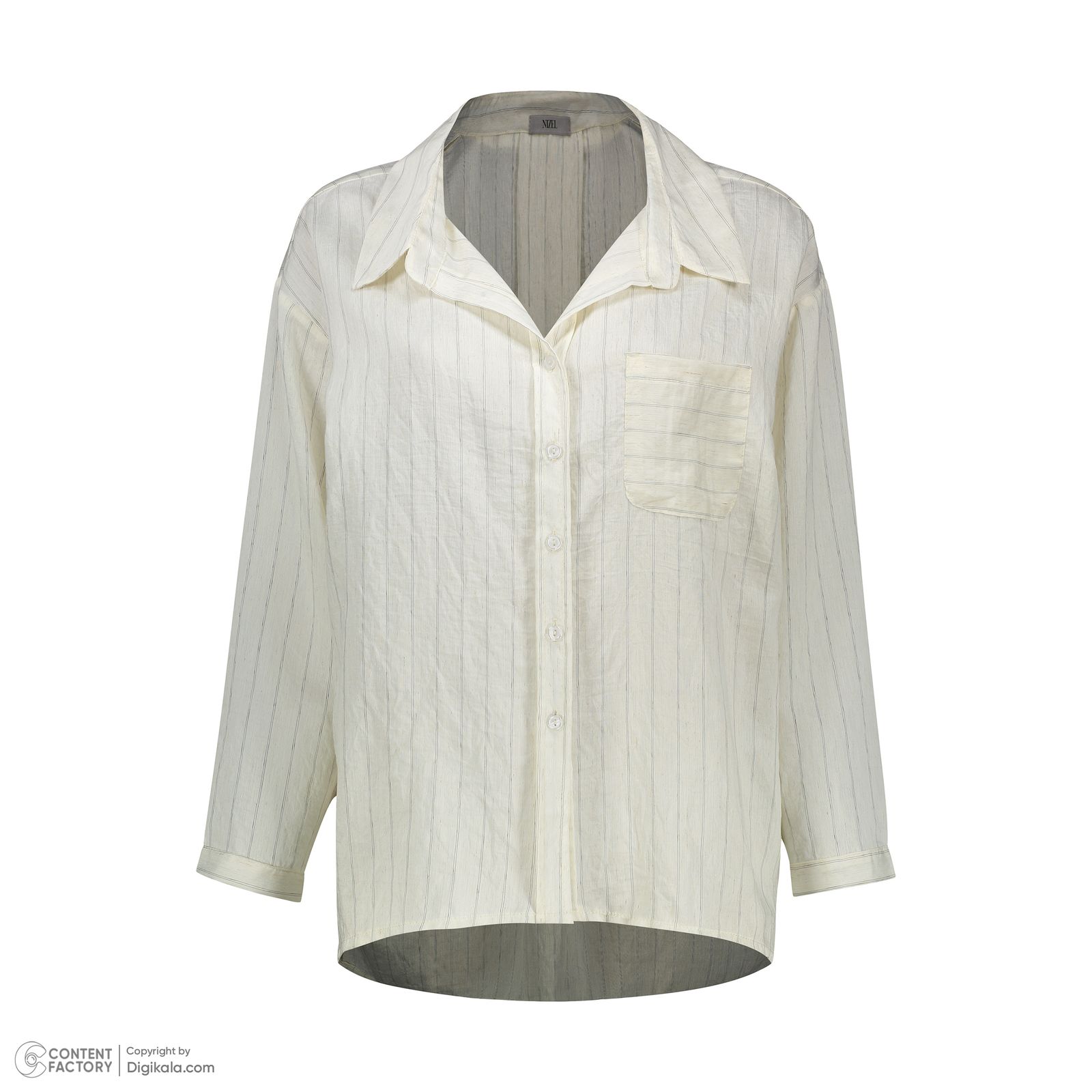 شومیز آستین بلند یقه برگردان زنانه نیزل مدل 1256 - - 2