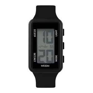 ساعت مچی دیجیتال مدل تک زمانه بند رابر کرنوگراف ضد آب استخری کد ۱