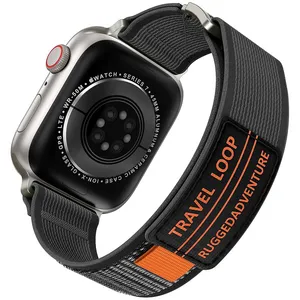 Masir Travel GRY Rugged Strap suitable for Apple Watch Series 1/2/3/4/5/6/7/8/9/SE/ULTRA/ULTRA 2 42/44/45/49mm