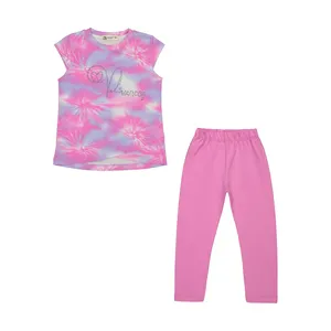 ست تی شرت و شلوار دخترانه نونا مدل 2211437-66