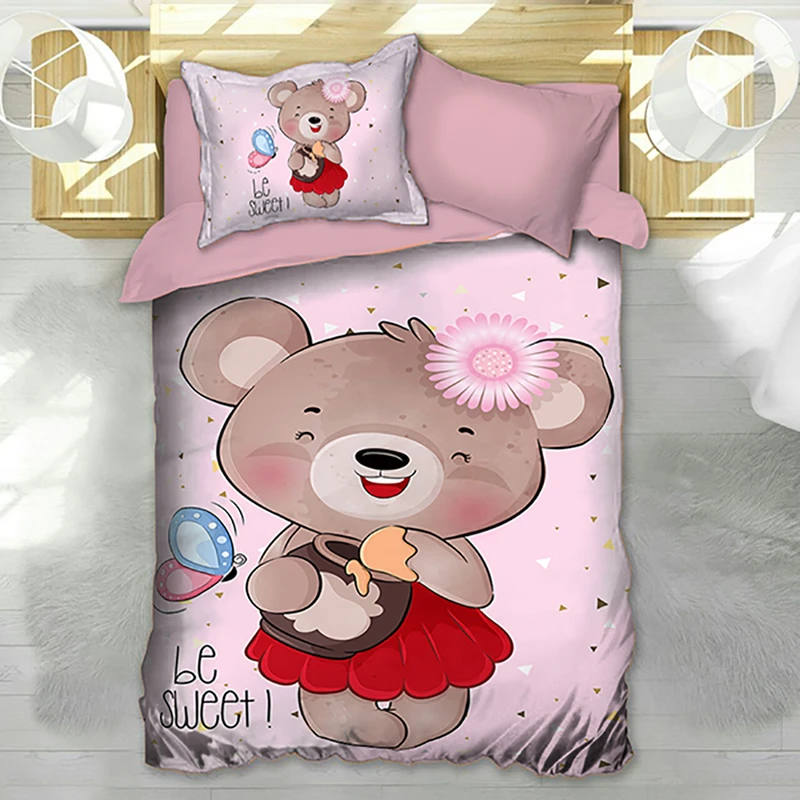 سرویس خواب مدل تدی یک نفره 4 تکه