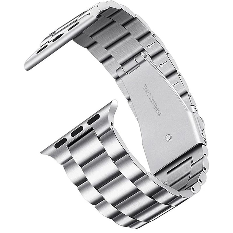 بند گوف مدل Stainless 5Bead مناسب برای اپل واچ Ultra 49mm