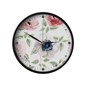 ساعت دیواری مدوپد طرح گل‌ها مدل PAT00069