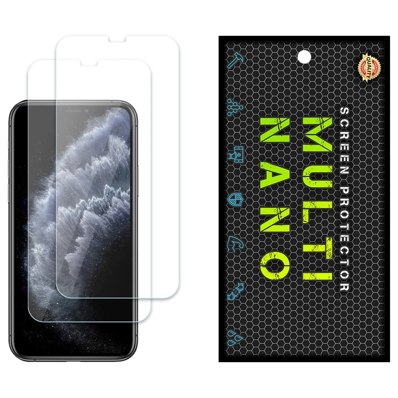 محافظ صفحه نمایش مولتی نانو مدل X-S2N مناسب برای گوشی موبایل اپل iPhone 11 Pro بسته دو عددی