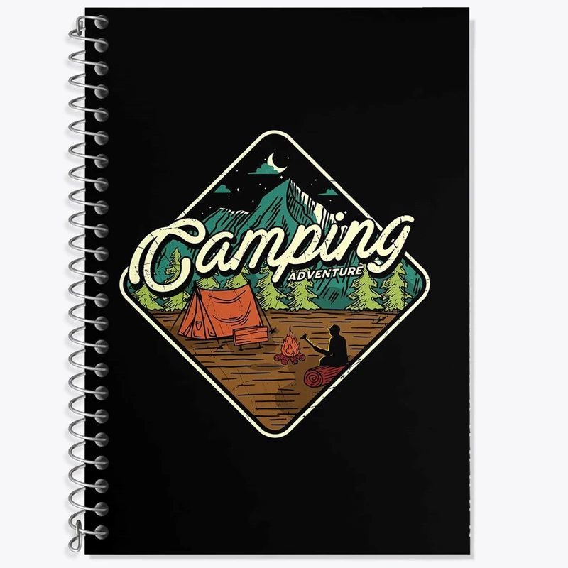 دفتر زبان 50 برگ خندالو مدل سه خط طرح کمپینگ کد 26047