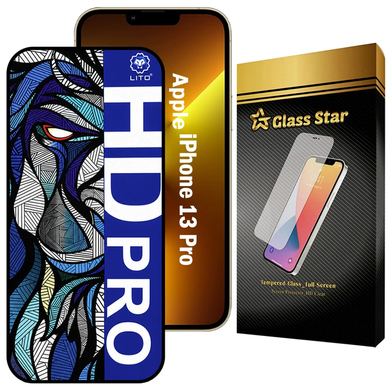 محافظ صفحه نمایش گلس استار مدل LITOHDG مناسب برای گوشی موبایل اپل iPhone 13 Pro