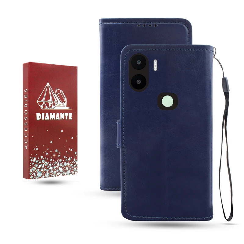 کیف کلاسوری دیامانته مدل Kif_Rd مناسب برای گوشی موبایل شیائومی Redmi A2 Plus به همراه بند آویز