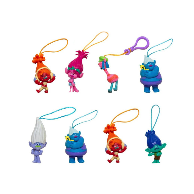 فیگور مدل ترول آویز دار  کد 192 مجموعه 8 عددی