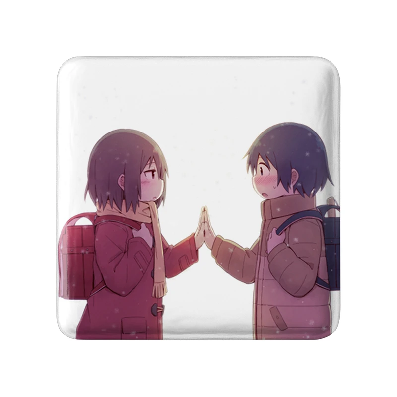 پیکسل خندالو طرح ساتورو و کایو انیمه اریزد مدل مربعی کد 32220