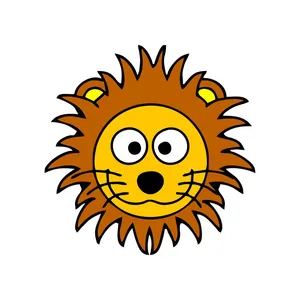 استیکر چوبی کودک مدل شیر کد 002