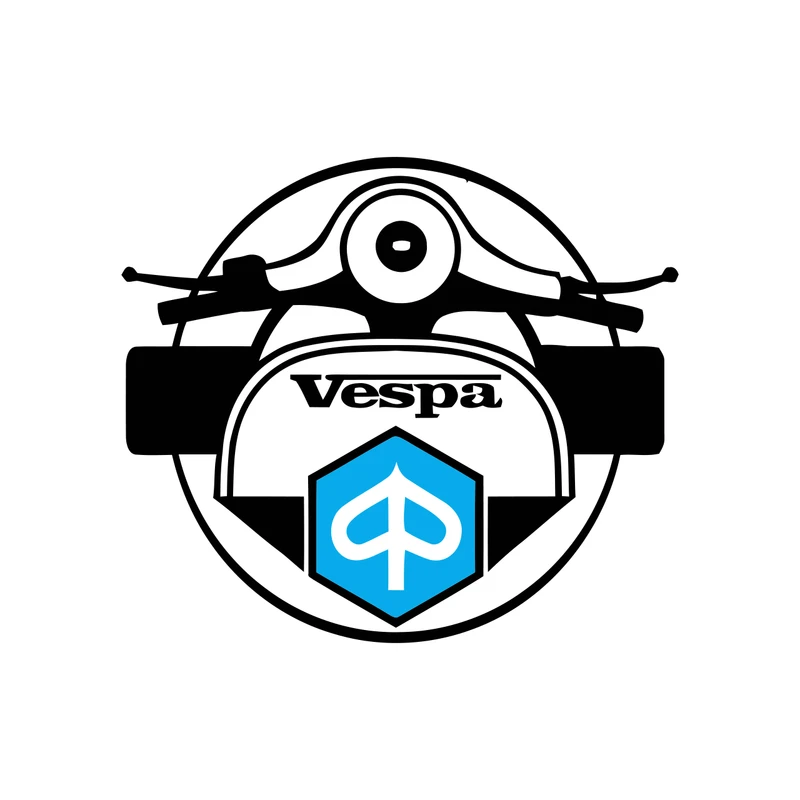 برچسب لپ تاپ پویا مارکت طرح موتور وسپا کد 1906