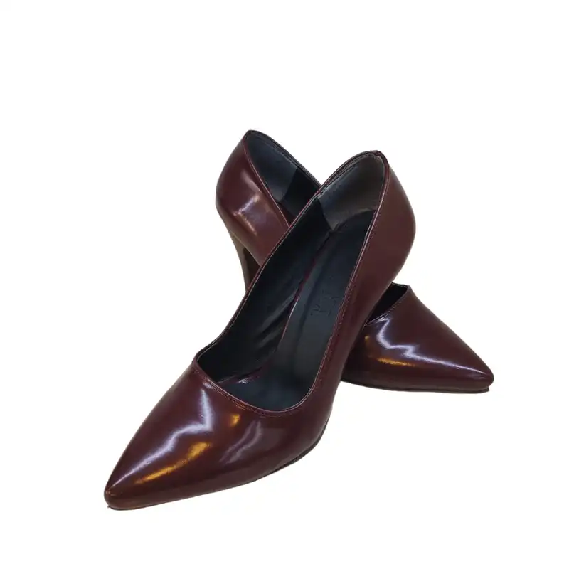کفش زنانه مدل استلتو فرهاد ورنی رنگ زرشکی