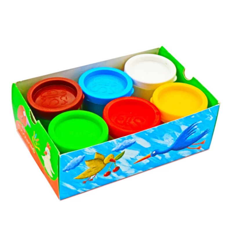 رنگ انگشتی 6 رنگ سیب مدل SAFE FOR CHILD طرح پرنده رنگ انگشتی 6 رنگ سیب مدل SAFE FOR CHILD طرح پرنده