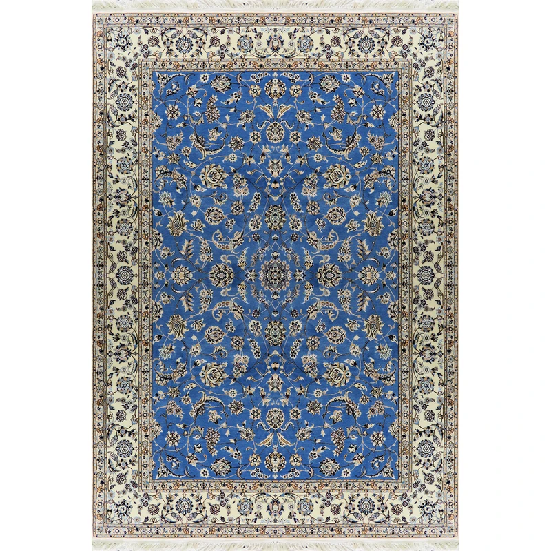 فرش دستبافت شش متری مدل افشان 6لا نائین کد 1022