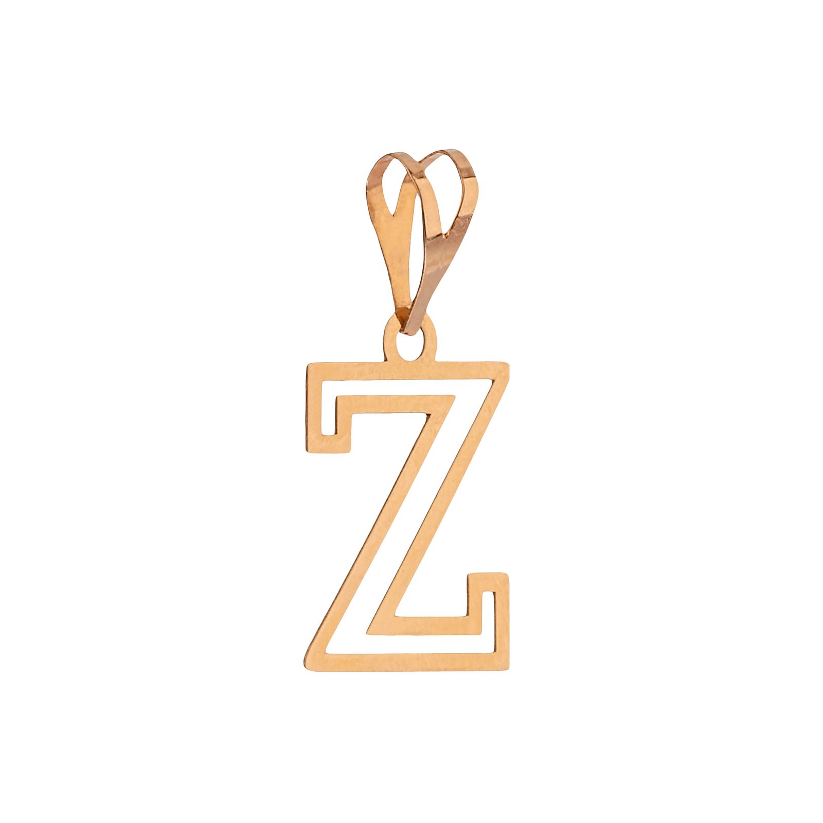 آویز گردنبند طلا 18 عیار زنانه مایا ماهک طرح Z مدل MM2111 -  - 1
