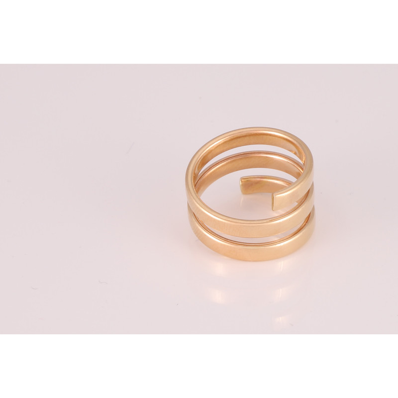 انگشتر طلا 18 عیار زنانه طرح حلقه ای کد G986 - 5