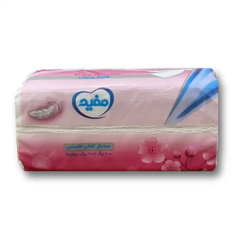 دستمال کاغذی 100 برگ مفید مدل اقتصادی کد 10 مجموعه 10 عددی