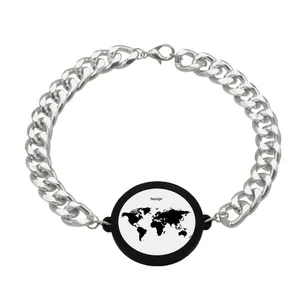 دستبند ناکسیگو مدل نقشه جهان کد BZ7653