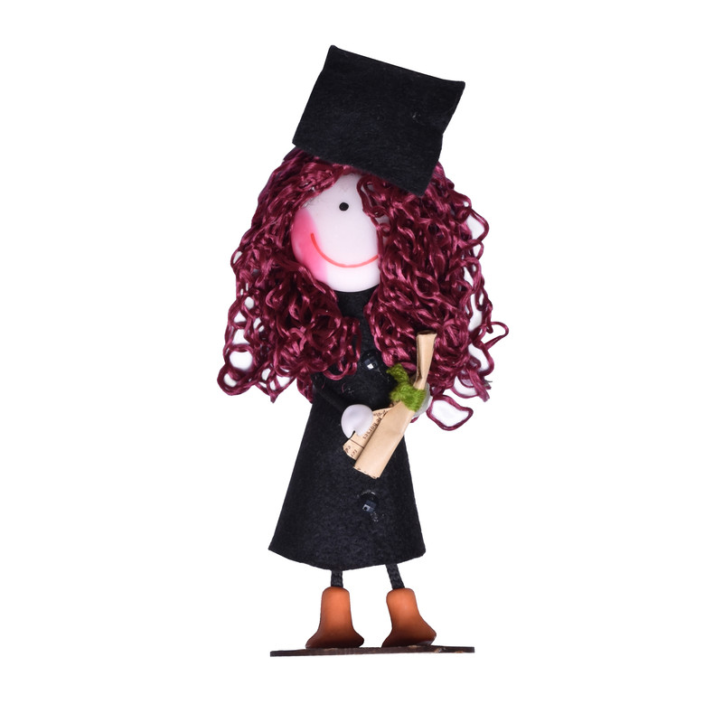 عروسک طرح هلن مدل دانشجویی کد 03 ارتفاع 22 سانتی متر