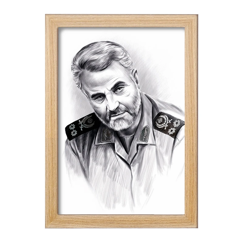 تابلو خندالو طرح سردار قاسم سلیمانی  کد 2618