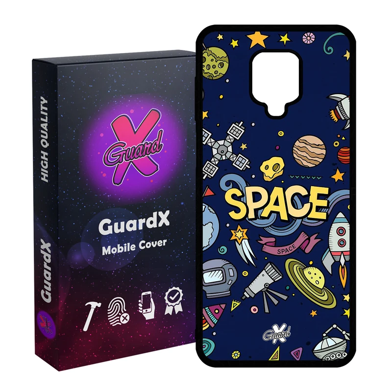 کاور گارد ایکس طرح Galaxy مدل Glass10009 مناسب برای گوشی موبایل شیائومی Redmi Note 9S / Note 9 Pro / Note 9 Pro Max