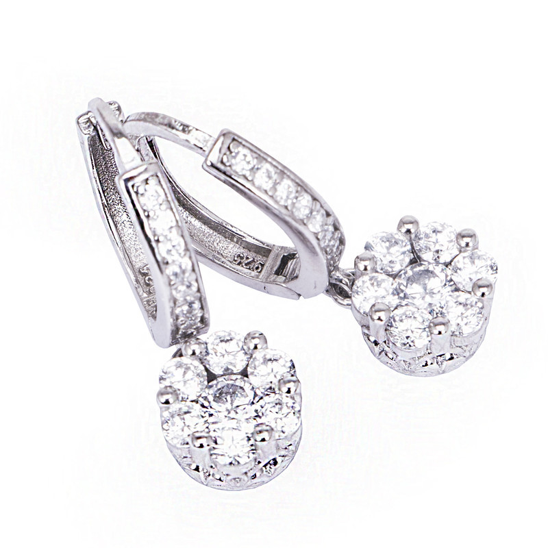 نیم ست نقره زنانه جی تی ای مدل فلاور