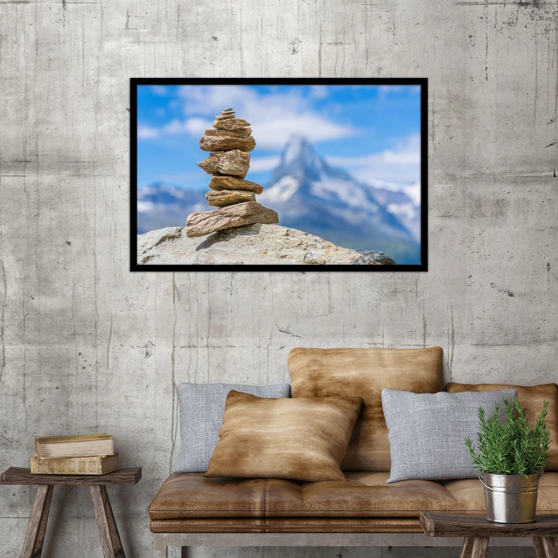 تابلو بکلیت طرح فانتزی سنگ و کوه مدل B-bu1017