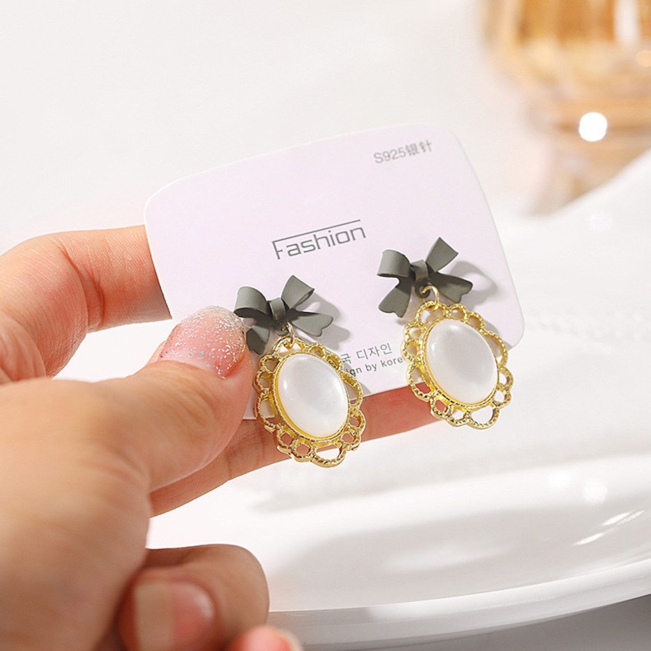 گوشواره زنانه مدل کلاسیک کد 00708