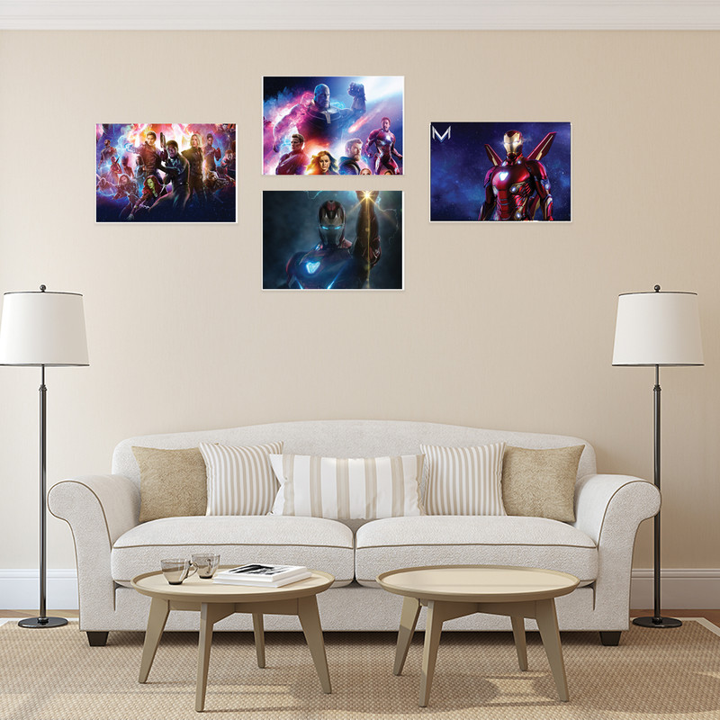 پوستر طرح Avengers کد A-2026 مجموعه 4 عددی