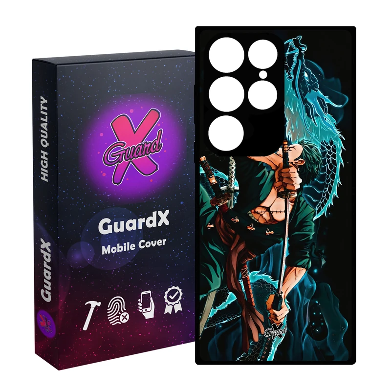 کاور گارد ایکس طرح Roronoa Zoro Anime مدل Glass10553 مناسب برای گوشی موبایل سامسونگ Galaxy S24 Ultra