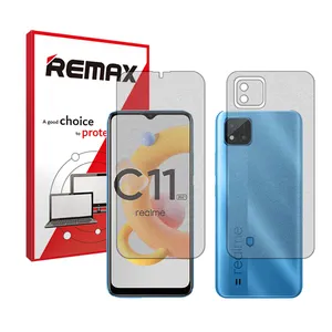 Remax HyMTT model Matte screen protector suitable for Realme C11 -2021- mobile phone along with the back of the phone