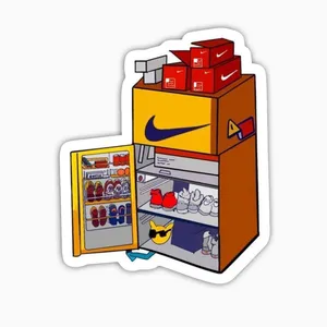 استیکر لپ تاپ و موبایل بووم طرح قفسه مدل Nike کد FD36 
