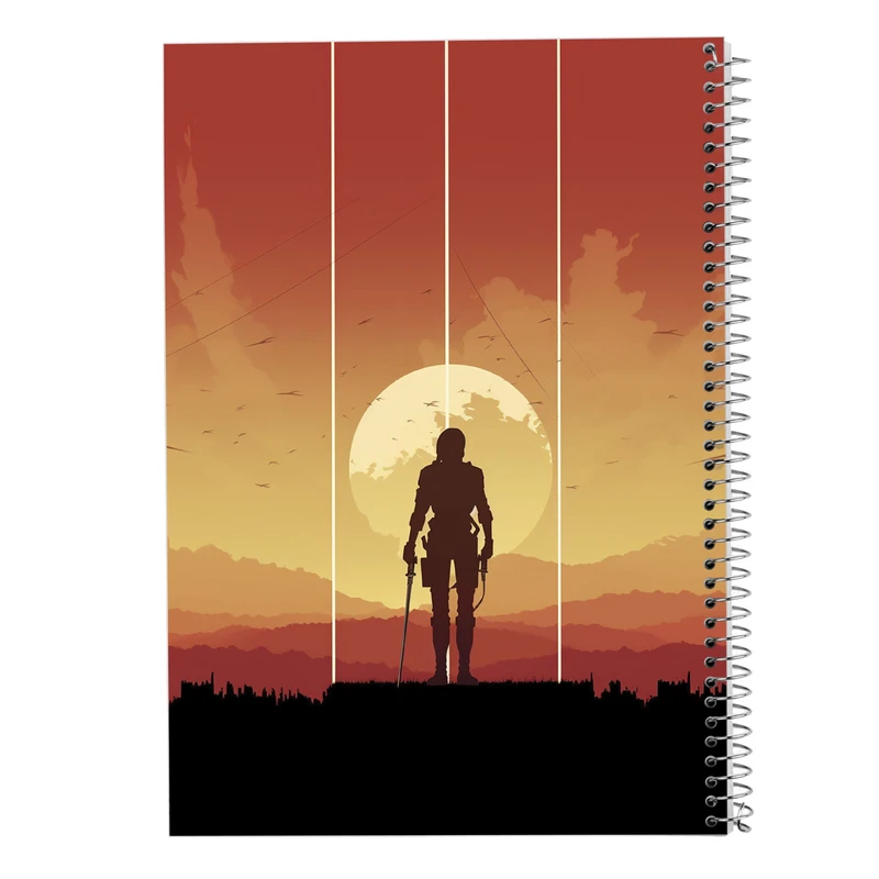 دفتر ژورنال نویسی 50 برگ مدوپد مدل نقطه ای طرح Attack on Titan کد DF10391
