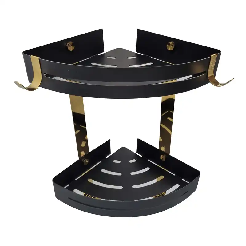 قفسه حمام مدل کنج دو طبقه