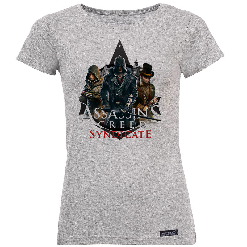 تی شرت آستین کوتاه زنانه 27 مدل Assassin Cree Syndicate کد MH1502